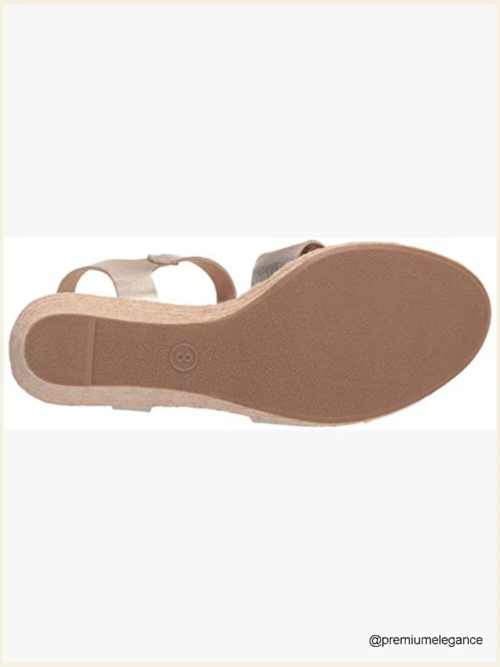 Women's Espadrille Wedge Sandal with Adjustable Buckle Strap